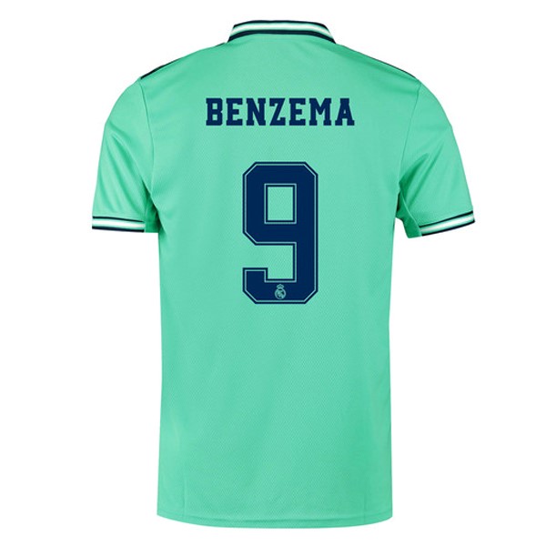 Maillot Football Real Madrid NO.9 Benzema Third 2019-20 Vert